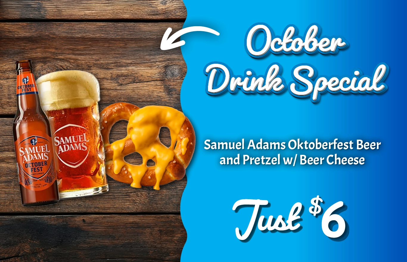Samuel Adams Oktoberfest Beer and Pretzel w/ Beer Cheese